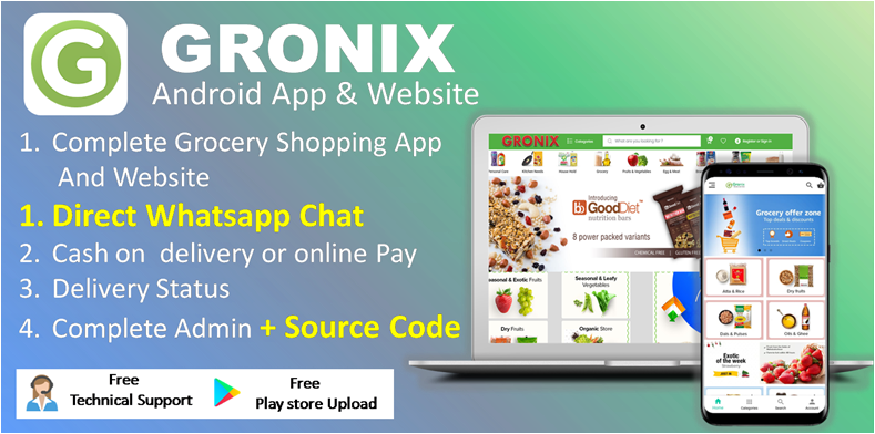 Groking – Grocery Shopping Website and Android App